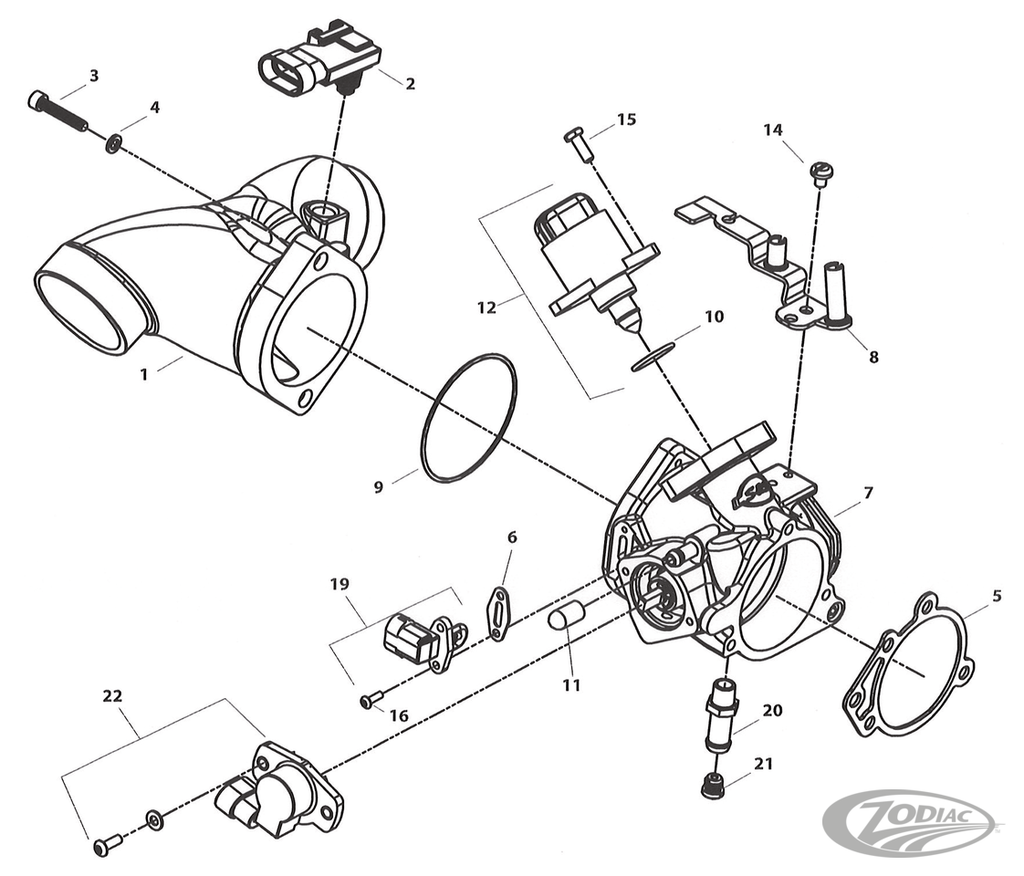 THROTTLE BODY & MANIFOLD FOR X-WEDGE