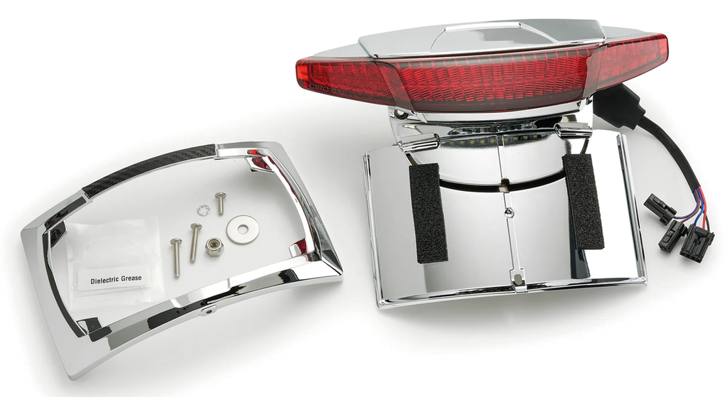 CIRO LATITUDE LIGHTSTRIKE TAIL LIGHT & LICENSE PLATE HOLDER FOR TOURING