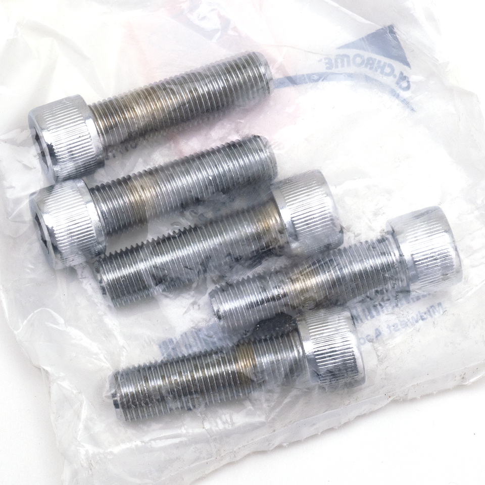 CHROME PLATED UNF ALLEN HEAD SCREWS ASSORTMENT TRAY