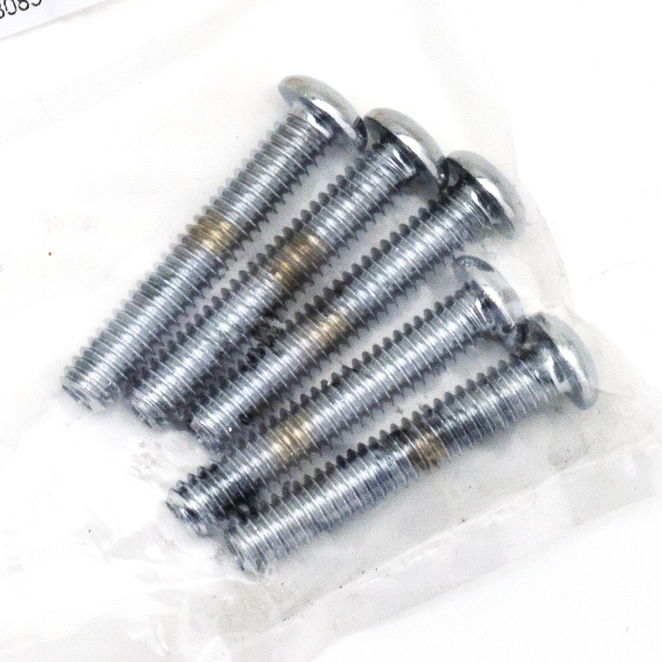 ASSORTMENT TRAY OF CHROME PLATED LARGER BUTTON HEAD ALLEN SCREWS