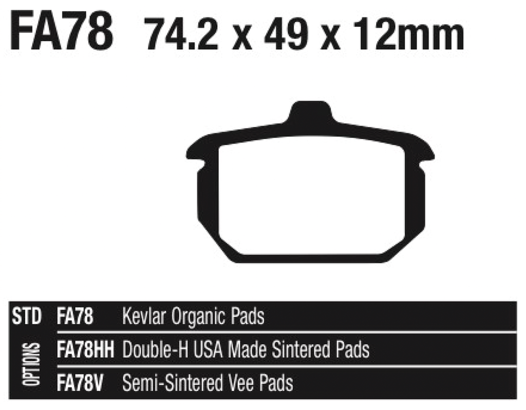 EBC REAR DISC BRAKE PADS