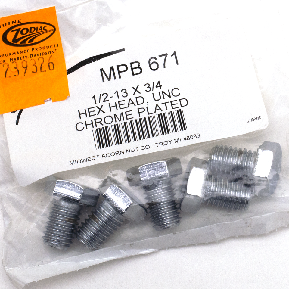 CHROME PLATED UNC HEX HEAD CAP SCREWS ASSORTMENT