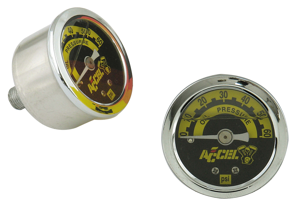 ACCEL LIQUID-FILLED OIL PRESSURE GAUGE