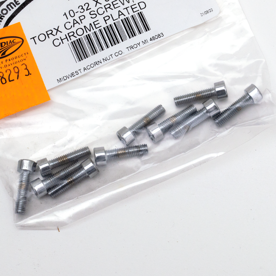 CHROME PLATED TORX HEAD SCREWS ASSORTMENT