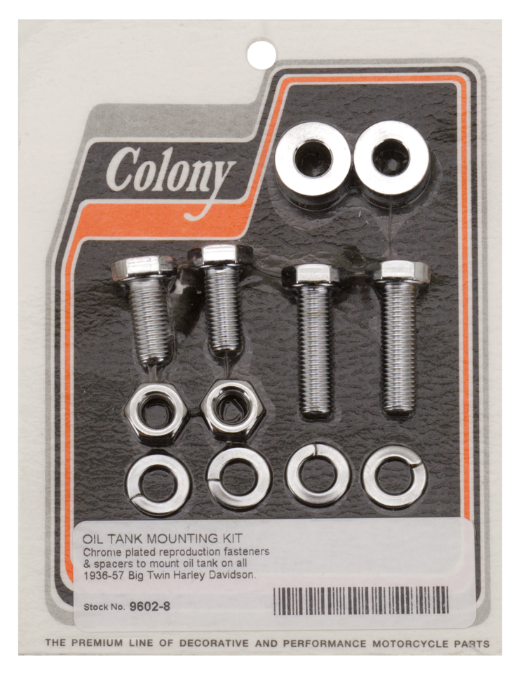 COLONY EARLY BIG TWIN OIL TANK MOUNT KIT