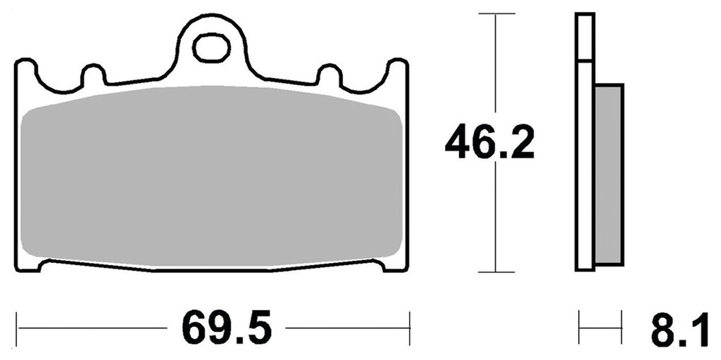 BRAKE PADS FOR AFTER MARKET CALIPERS