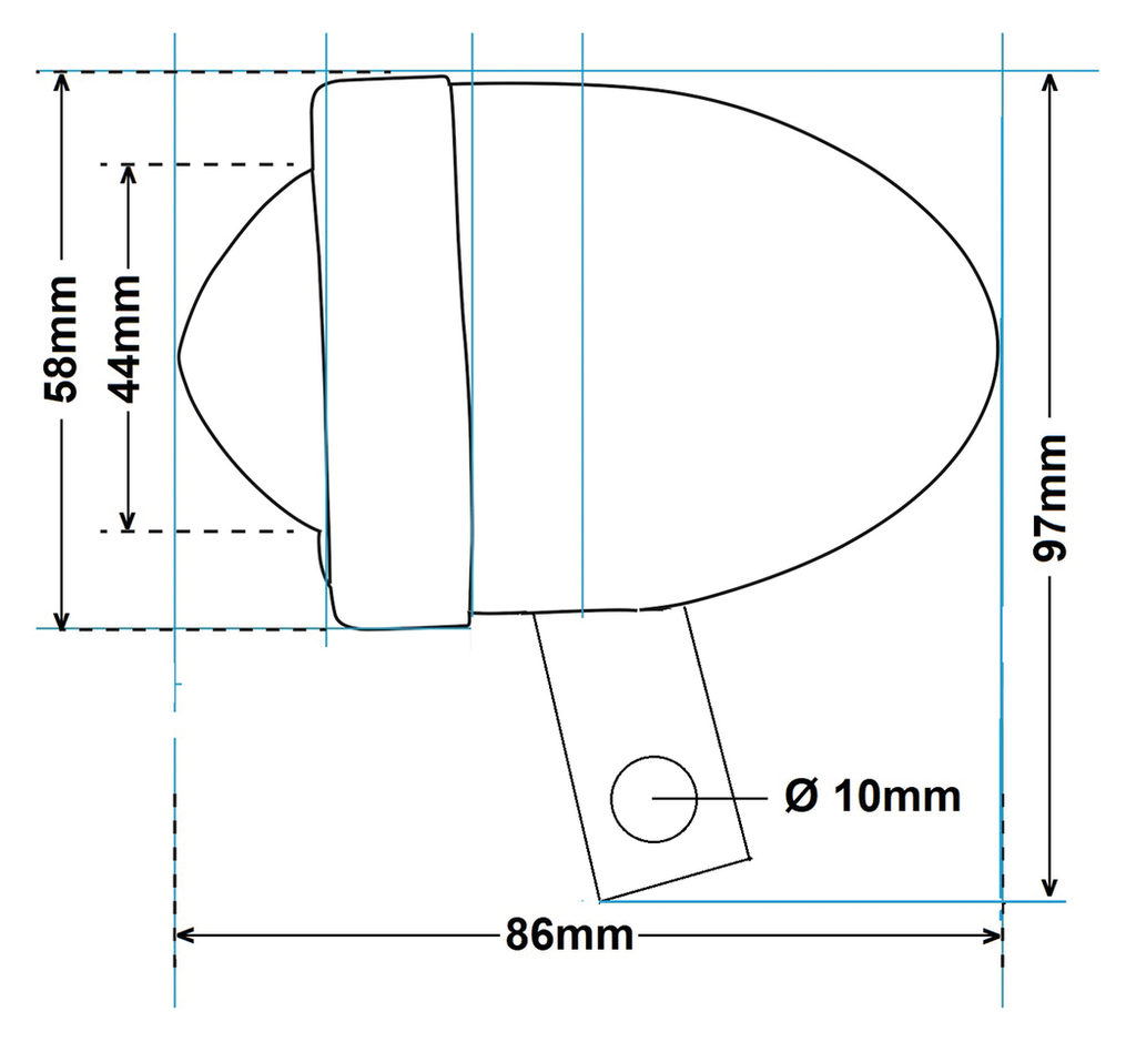 BULLET LIGHTS WITH MOUNTING BRACKET