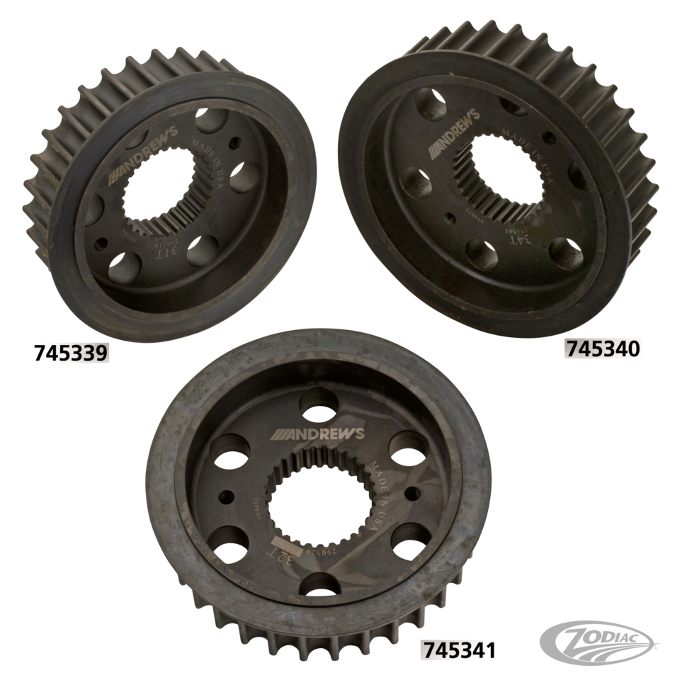 ANDREWS MILWAUKEE EIGHT BELT PULLEYS