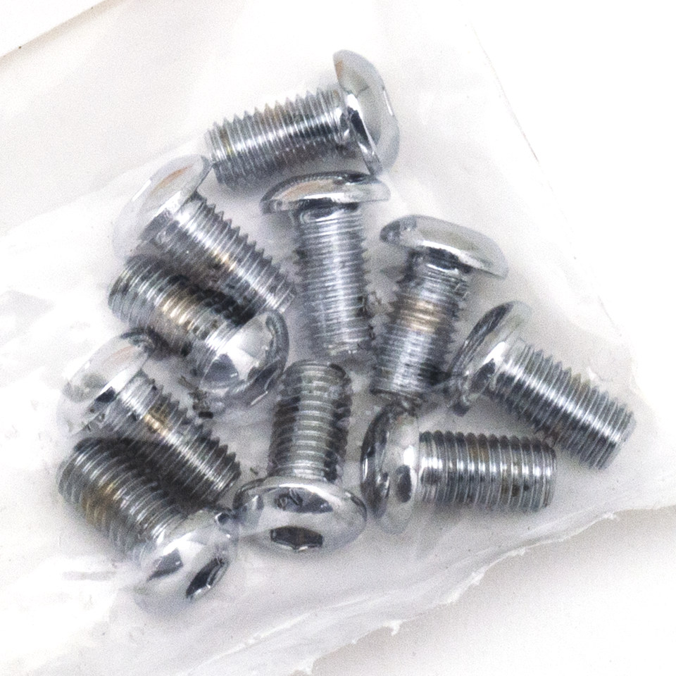 CHROME PLATED BUTTON HEAD ALLEN SCREWS ASSORTMENT