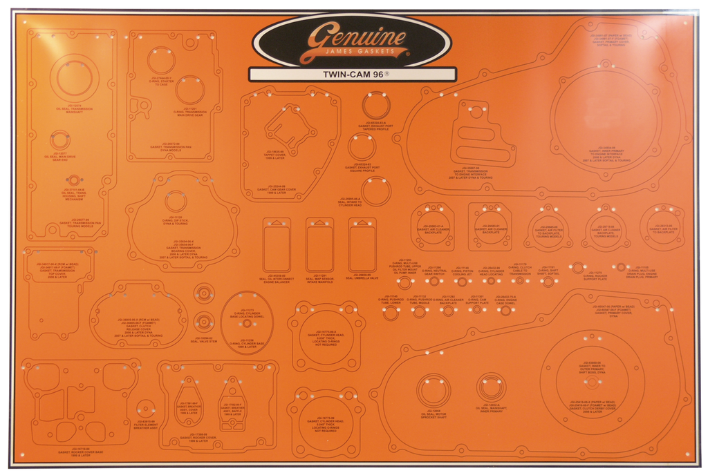 JAMES GASKET DISPLAY BOARDS