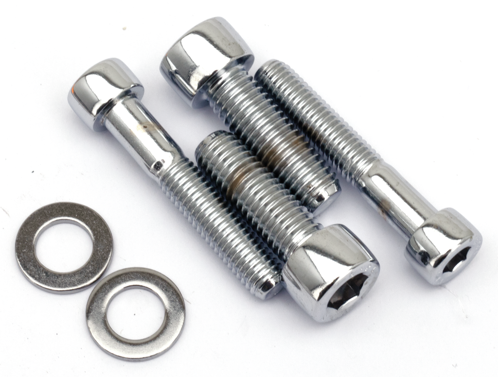 CHROME SOCKET HEAD CALIPER MOUNTING SCREW KITS