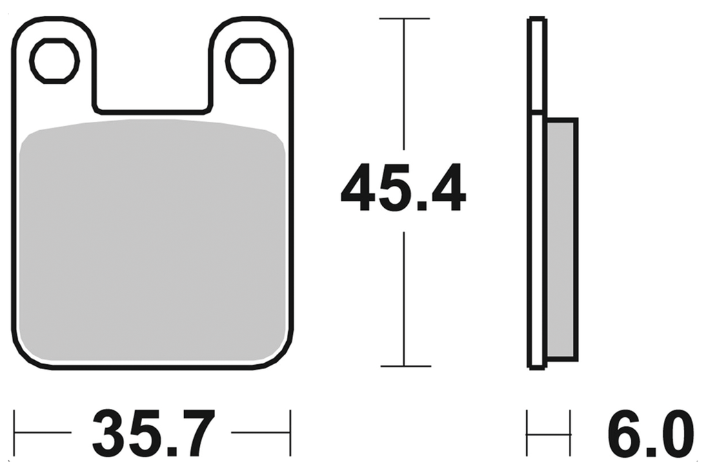 BRAKE PADS FOR AFTER MARKET CALIPERS