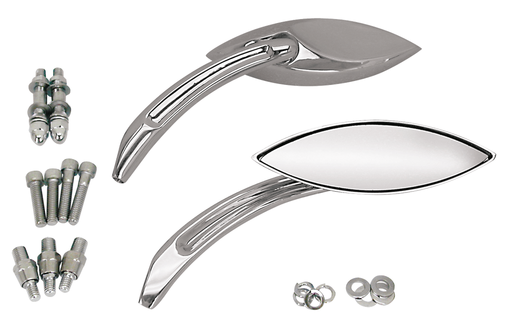 MERLIN'S ABSTRACT STYLE NARROW CAT EYE MIRRORS