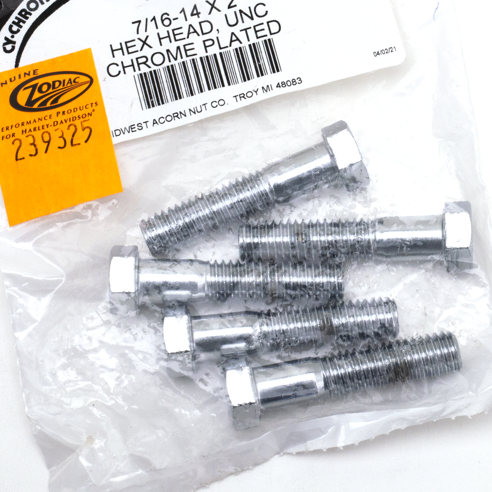 CHROME PLATED UNC HEX HEAD CAP SCREWS ASSORTMENT