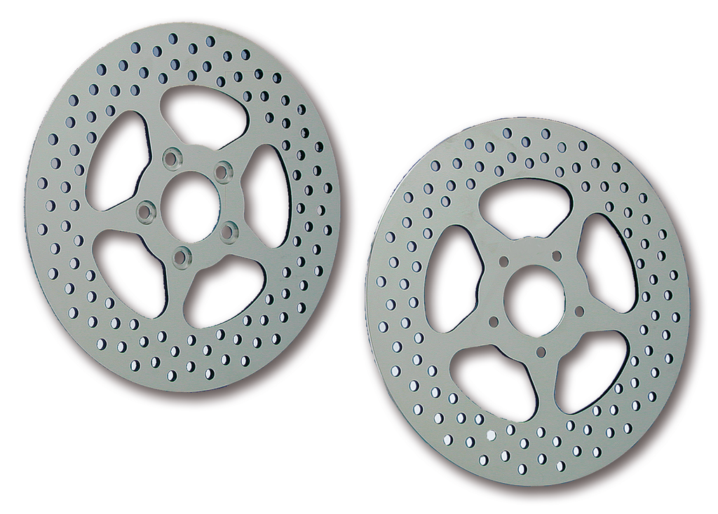 REV"O"LUTION POLISHED 5 POINT STAR DISC BRAKE ROTORS