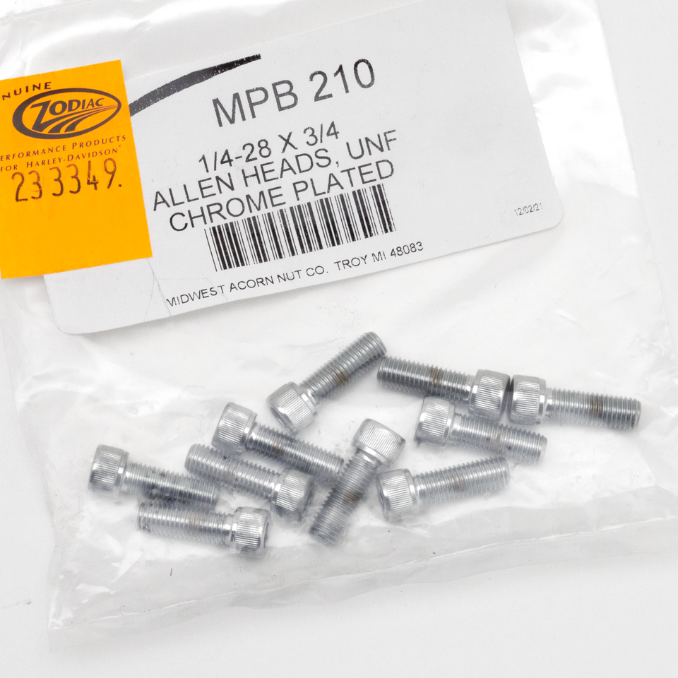 CHROME PLATED ALLEN HEAD SCREWS ASSORTMENT (1)