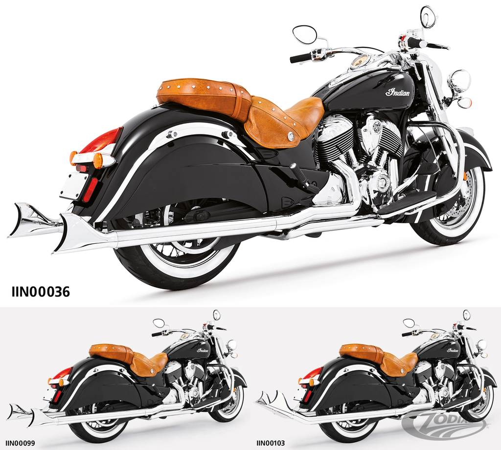 SHARKTAIL TRUE DUALS FOR INDIAN POWERPLUS & THUNDERSTROKE