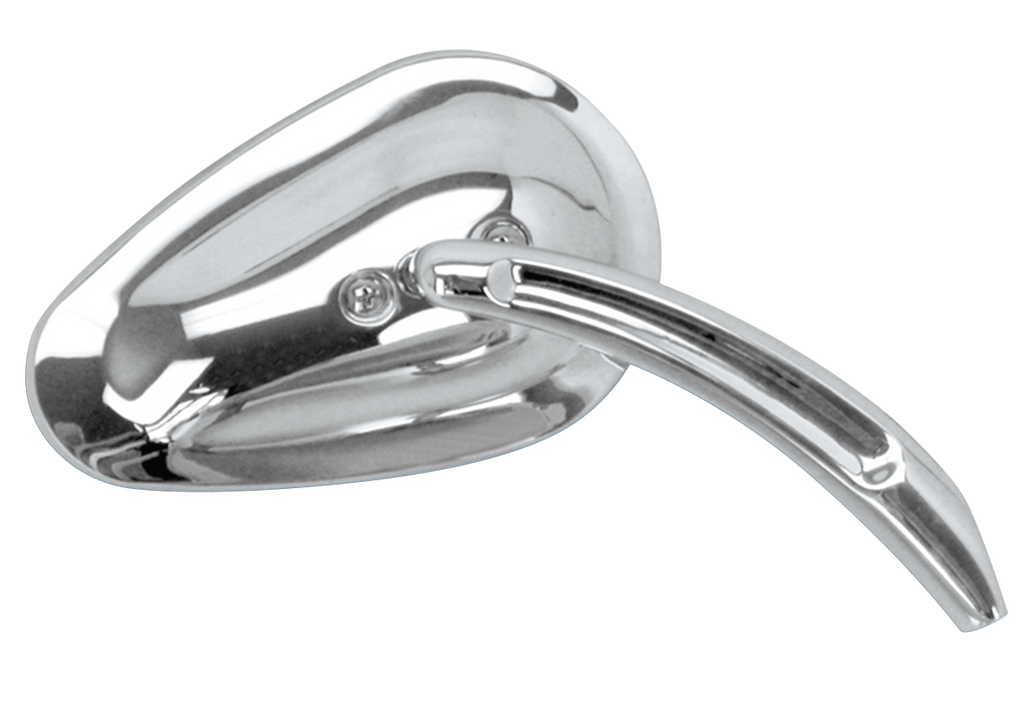 CHROME SWEEPING TEARDROP STYLE MIRRORS