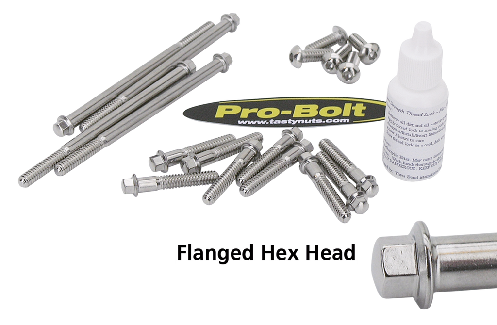 PRO-BOLT HIGH LUSTER POLISHED STAINLESS STEEL BOLT KITS