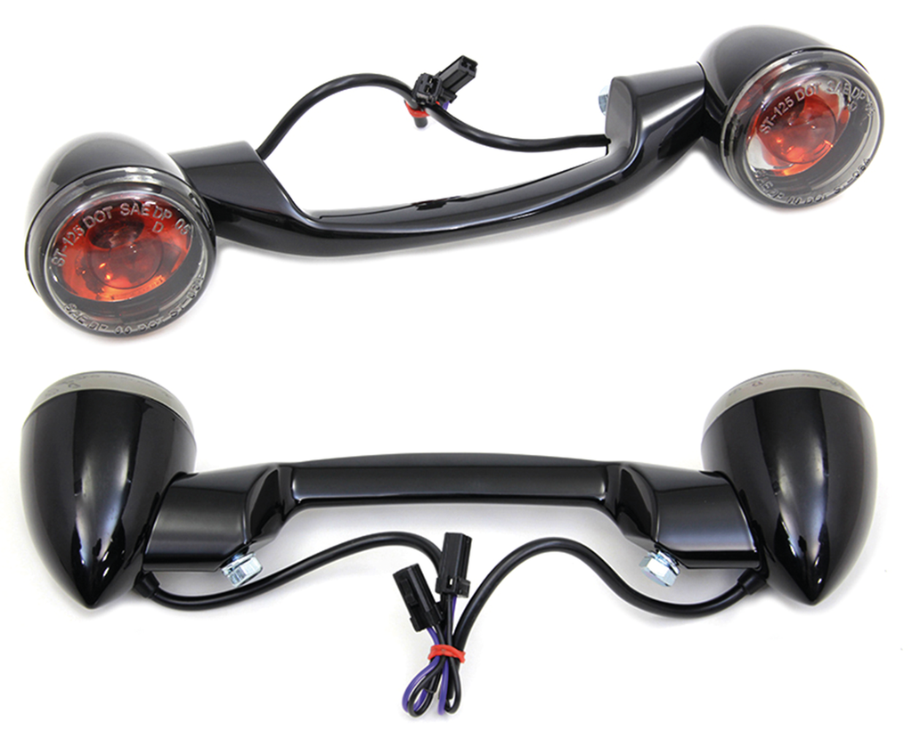 REAR TURN SIGNAL BAR WITH BULLET TURN SIGNALS