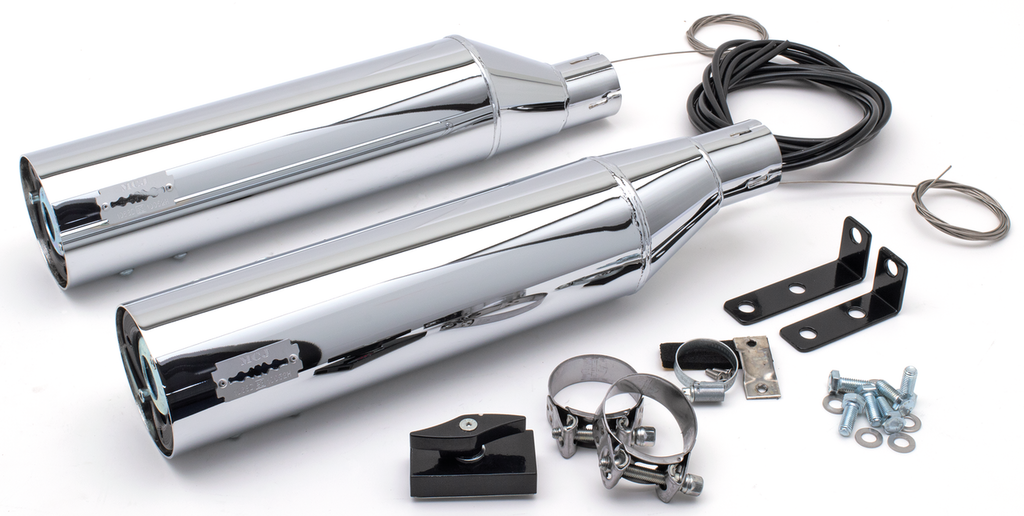 MCJ ADJUSTABLE SLIP-ON MUFFLERS FOR INDIAN CHIEF