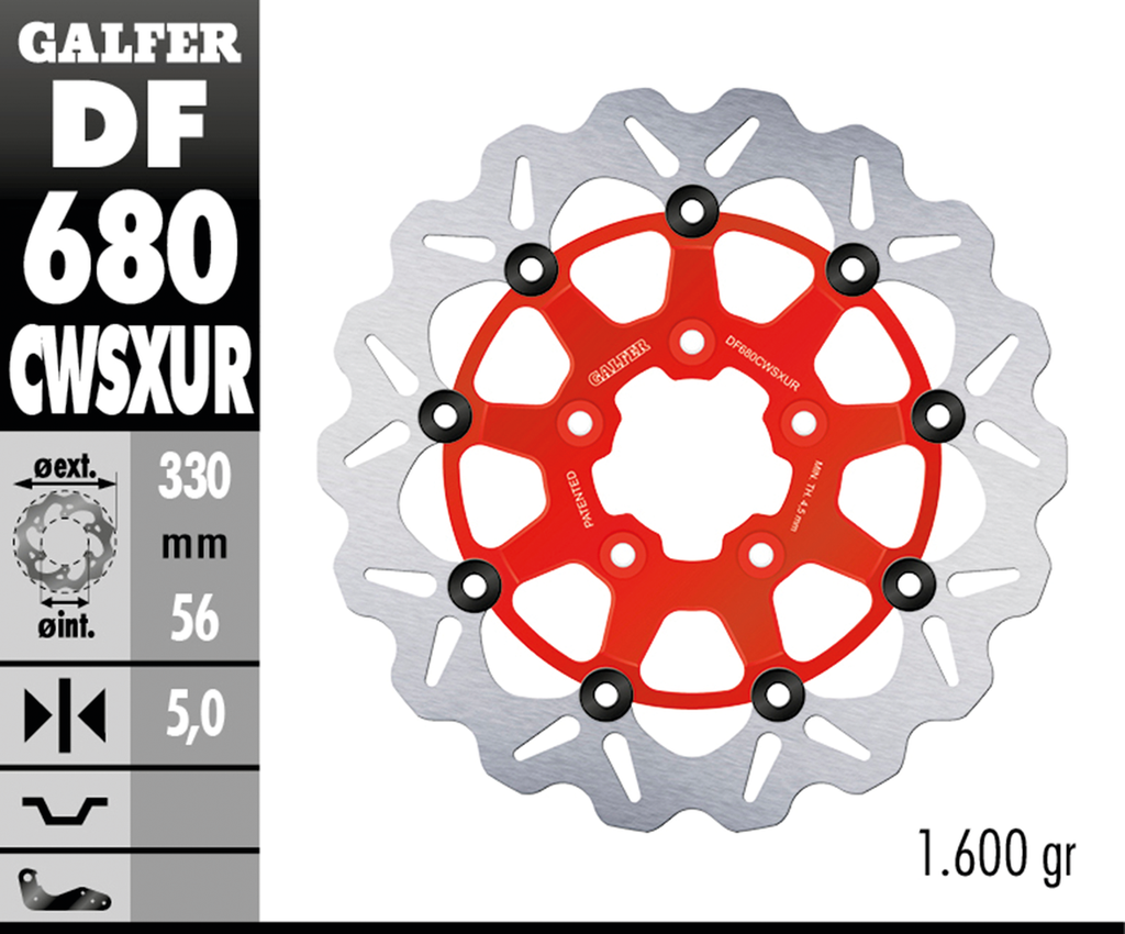 GALFER "BIG WAVE" FLOATING DISC BRAKE ROTORS