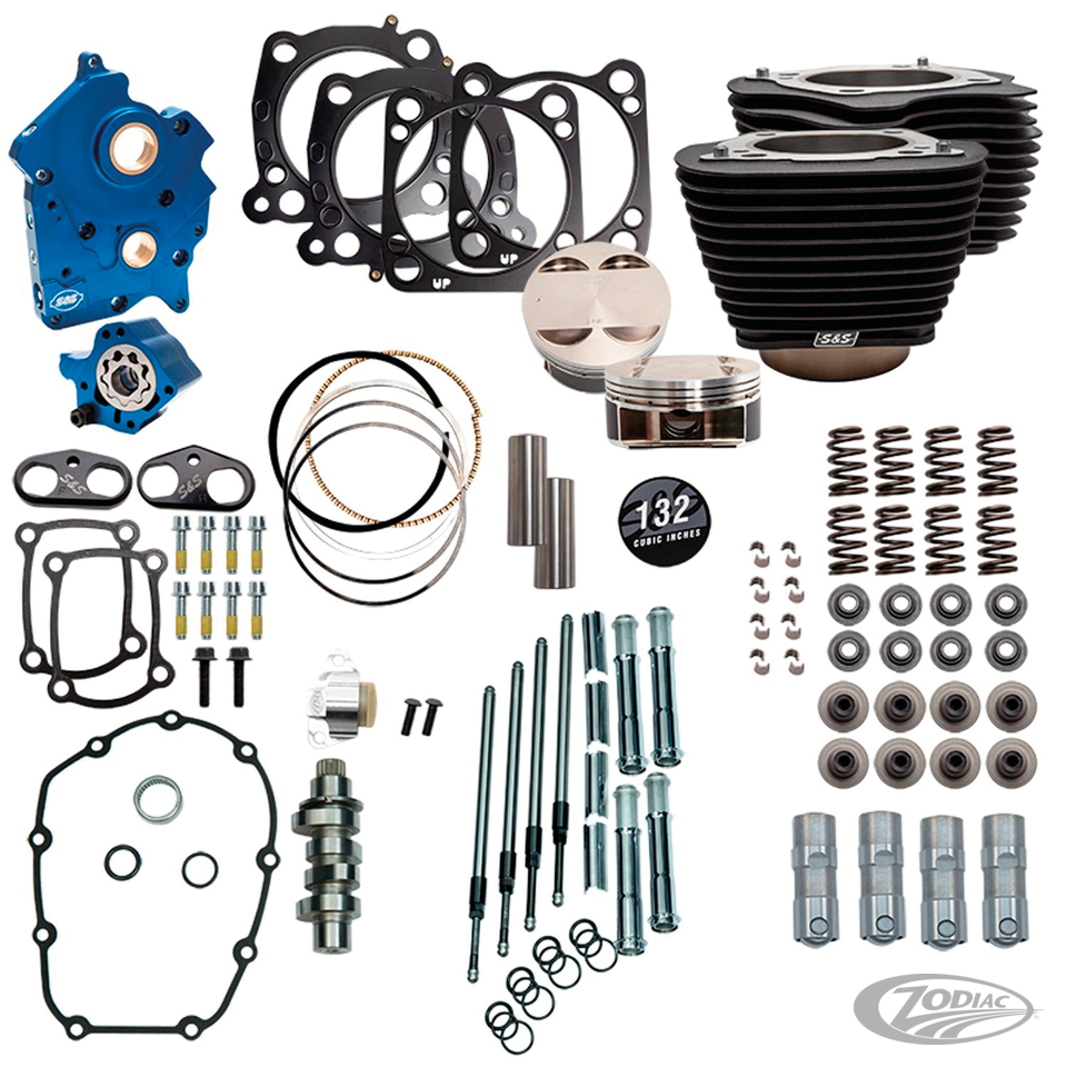 S&S 124CI, 128CI, 129CI & 132CI POWER PACKAGES FOR MILWAUKEE EIGHT