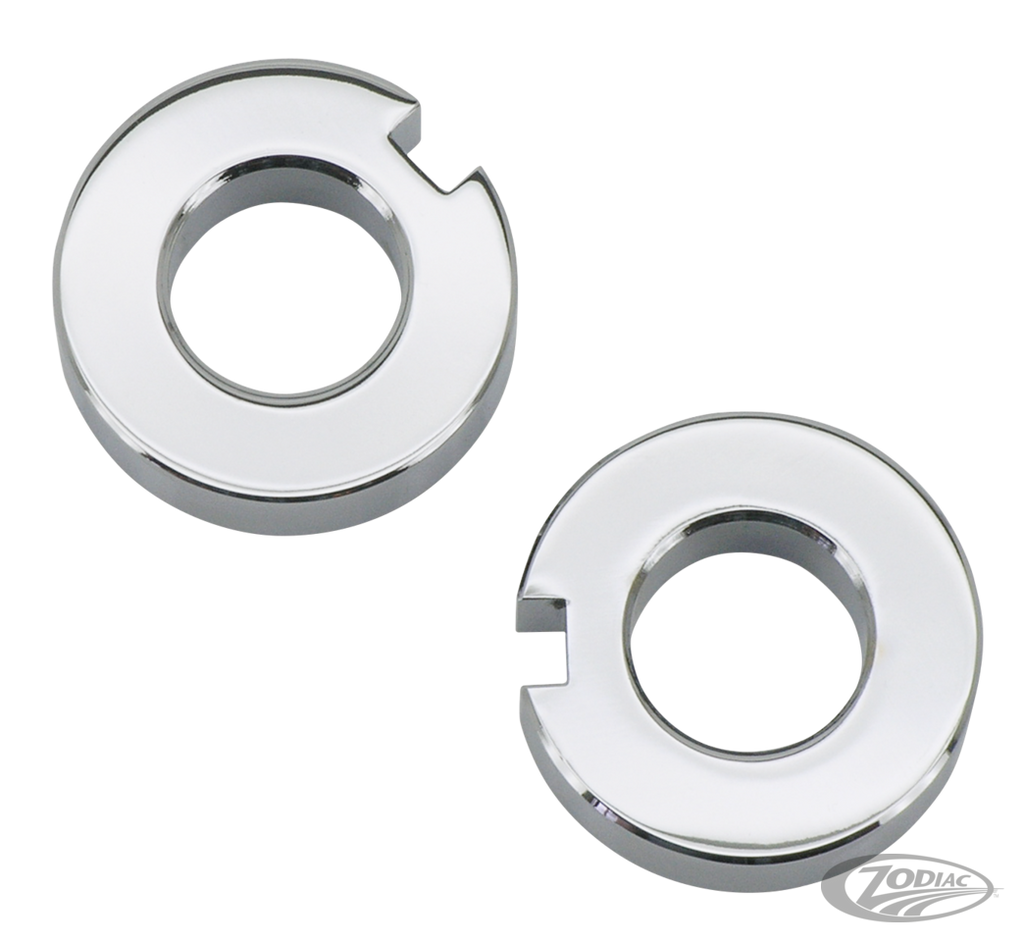 CHROME AXLE ADJUSTER SPACERS FOR SOFTAIL