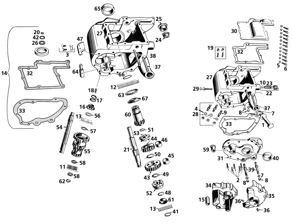 TRANSMISSION PARTS 45CI TWINS