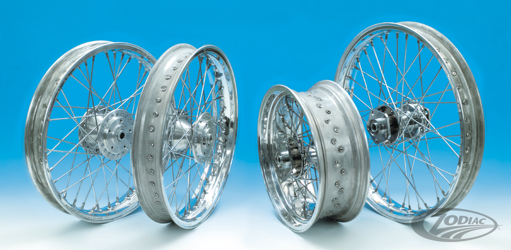 HAND LACED WHEEL ASSEMBLIES WITH ALUMINUM AKRONT BY MORAD RIMS