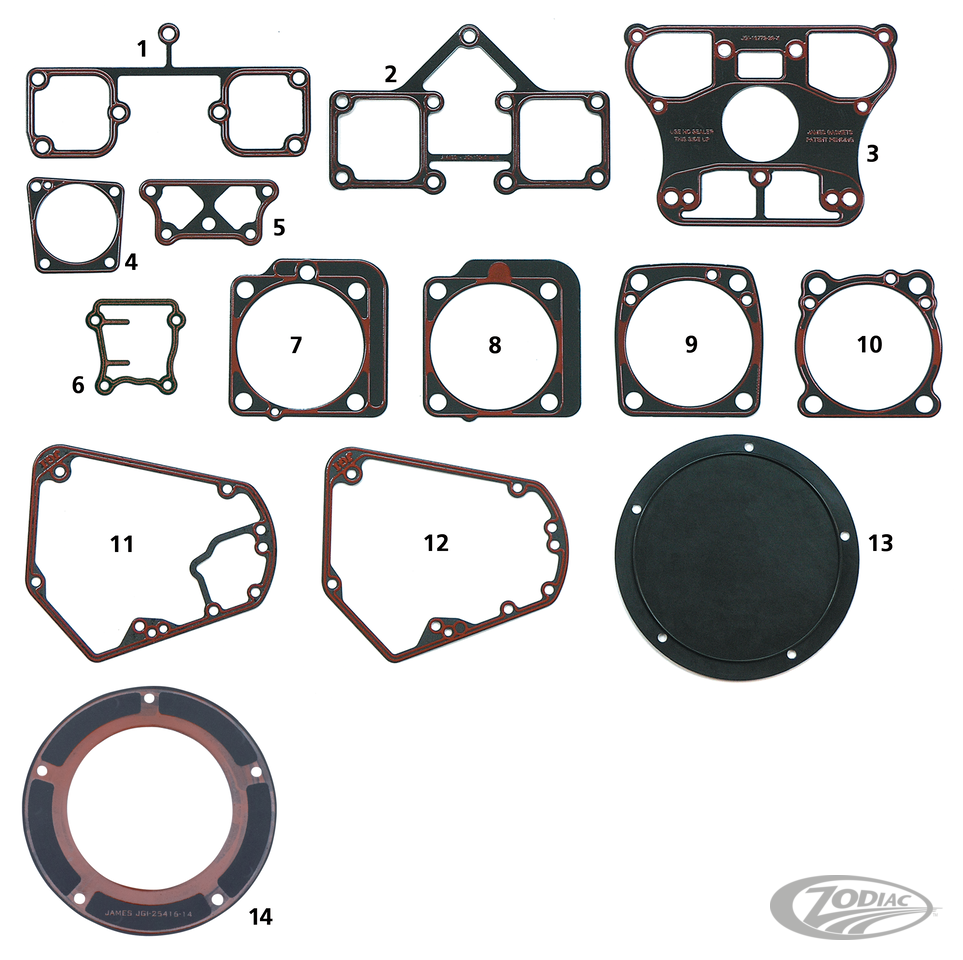 INDIVIDUAL GASKETS, O-RINGS AND SEALS FOR PANHEAD & SHOVELHEAD