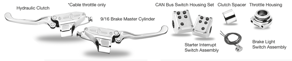 PM 9/16" HAND CONTROLS FOR OEM CAN BUS SWITCHBOARDS