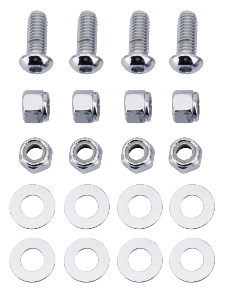 CHROME TRANSMISSION MOUNT SCREW KIT