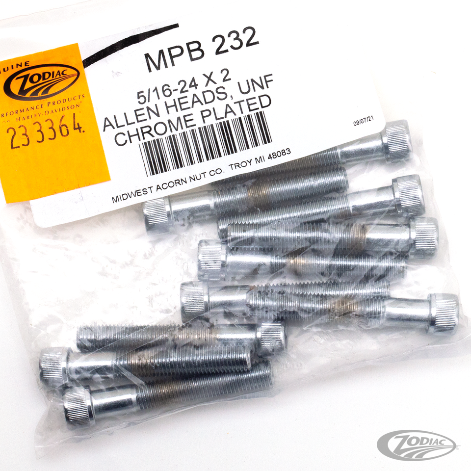 CHROME PLATED ALLEN HEAD SCREWS ASSORTMENT