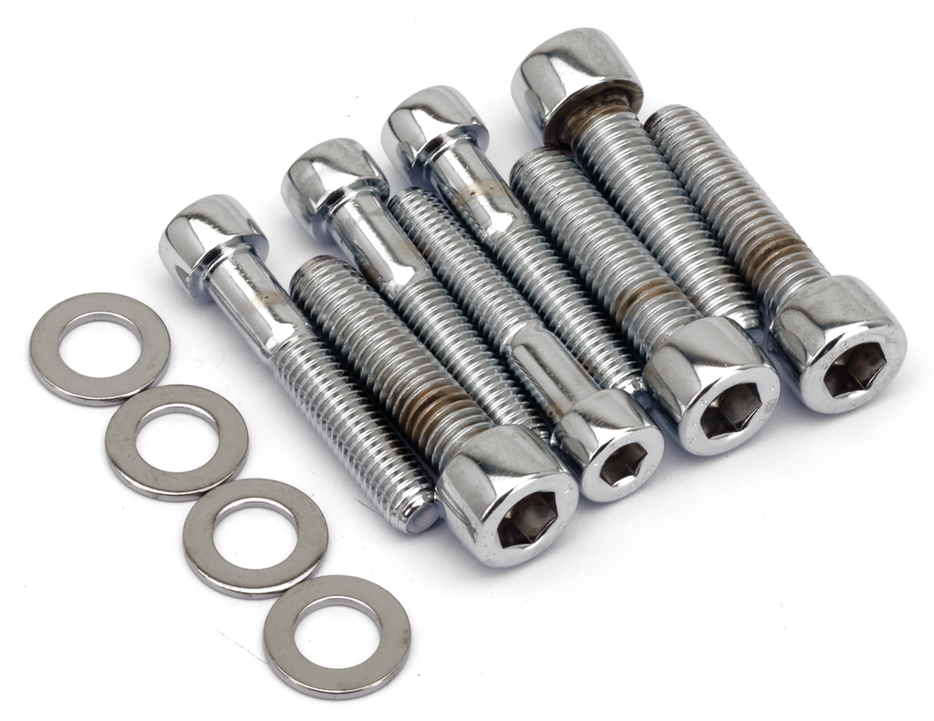 CHROME SOCKET HEAD CALIPER MOUNTING SCREW KITS