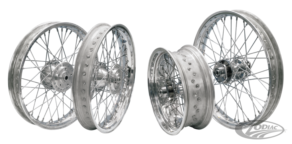 HAND LACED WHEEL ASSEMBLIES WITH ALUMINUM AKRONT BY MORAD RIMS