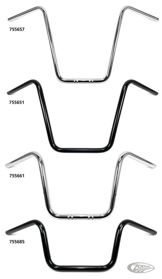 WESTLAND CUSTOMS ONE INCH DIAMETER APE HANGERS