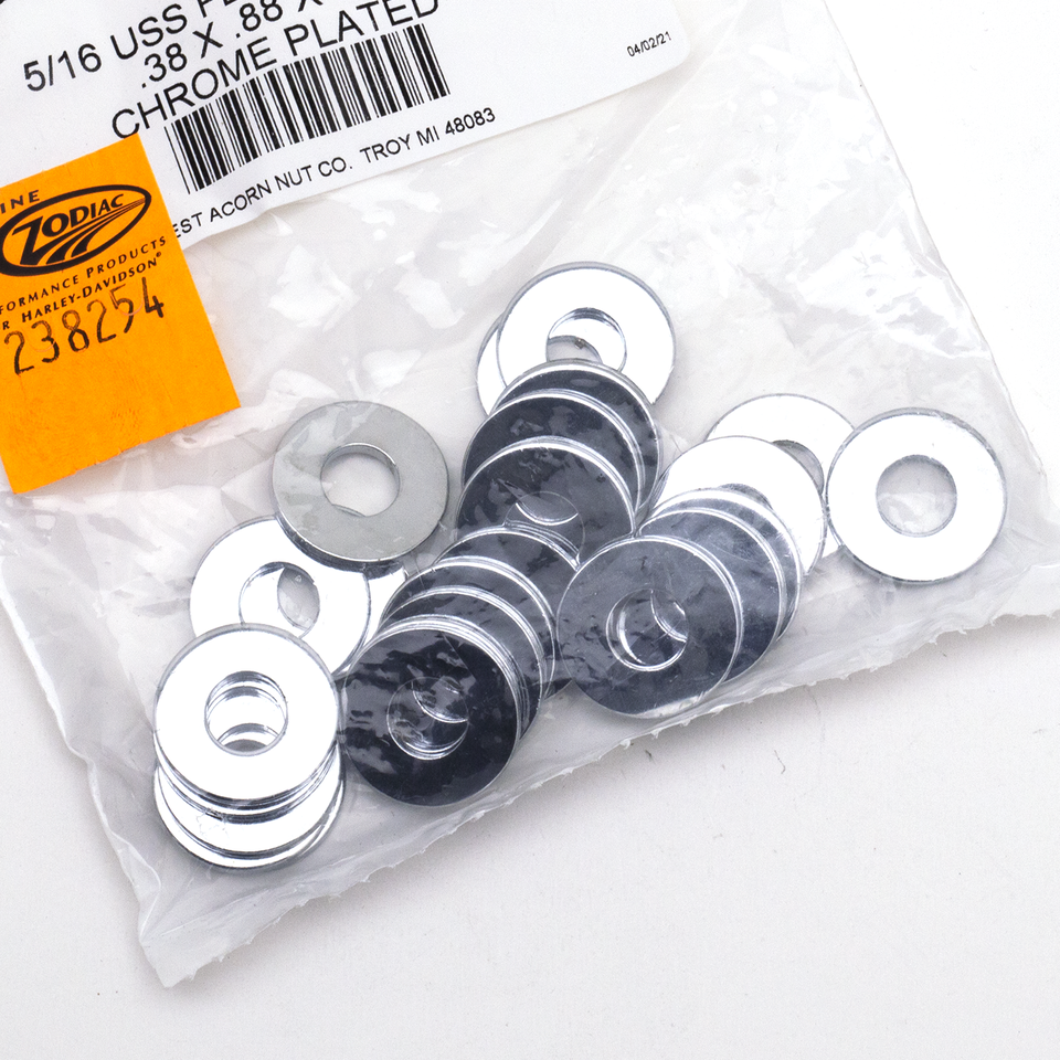 CHROME PLATED FLAT WASHERS ASSORTMENT