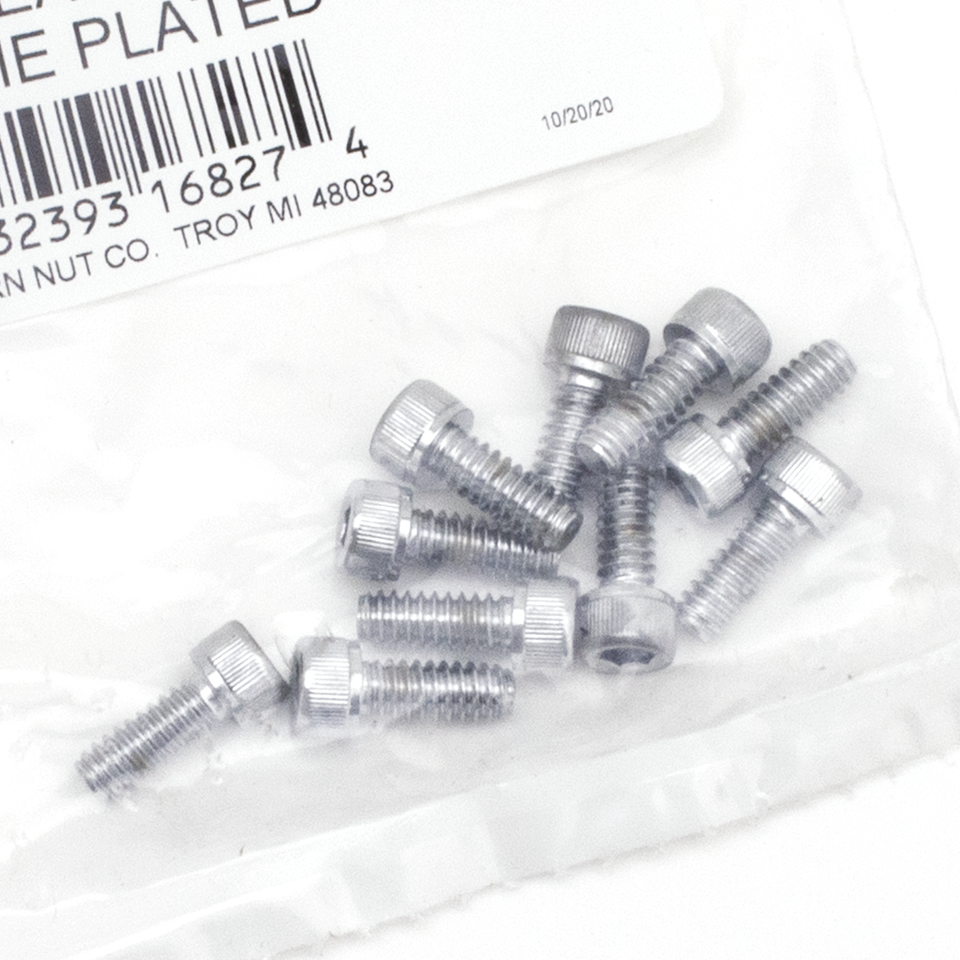 CHROME PLATED ALLEN HEAD SCREWS ASSORTMENT