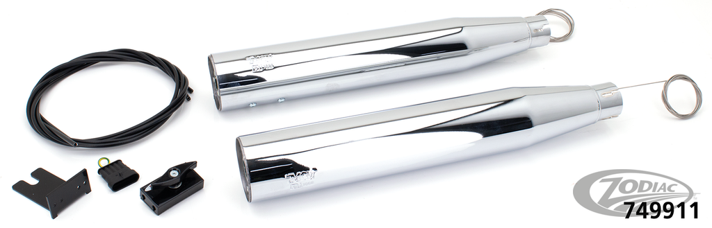 MCJ ADJUSTABLE EXHAUSTS FOR TWIN CAM SOFTAIL