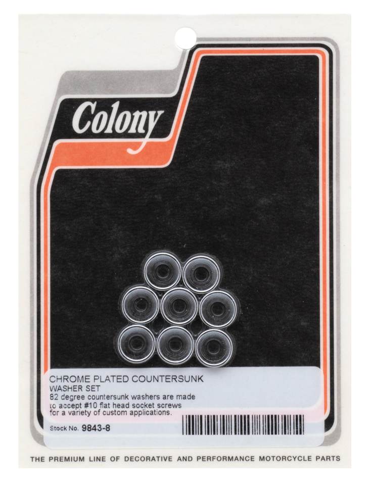 COMPANION COUNTERSUNK CHROME WASHERS