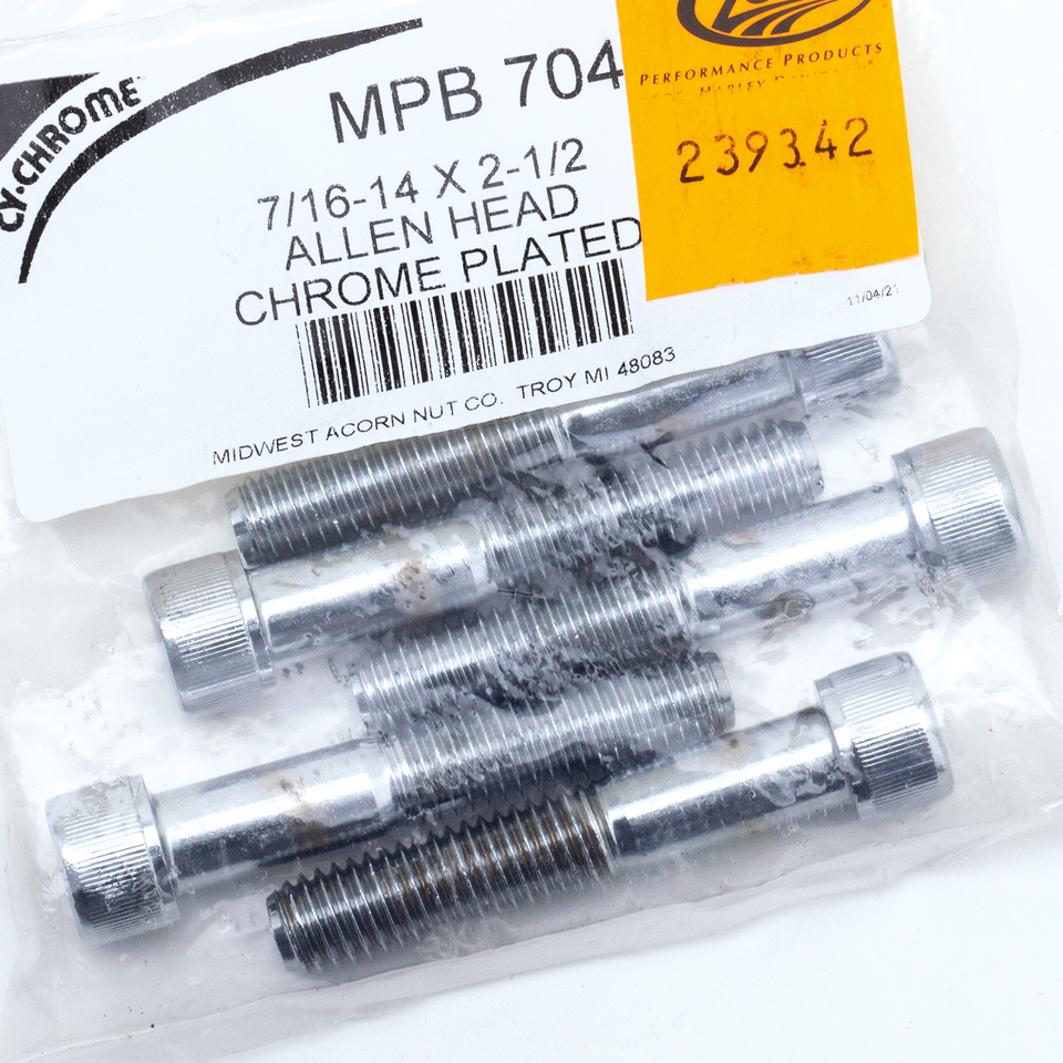 CHROME PLATED 7/16'' UNC ALLEN HEAD SCREW ASSORTMENT