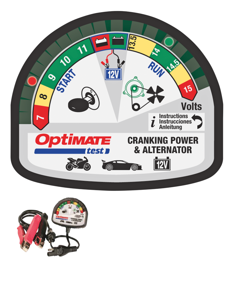 OPTIMATE BATTERY AND ALTERNATOR TESTERS