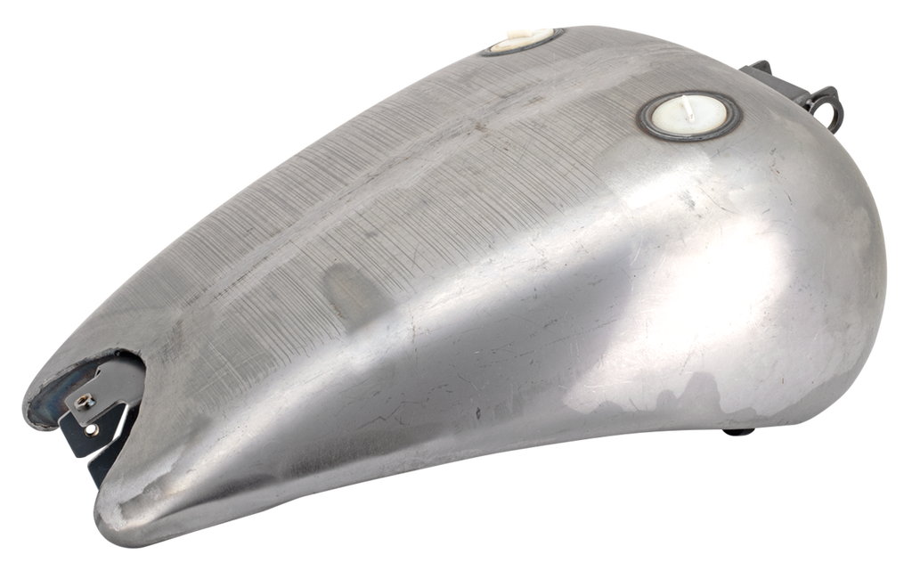 ONE PIECE 2" STRETCHED SMOOTH TOP STEEL GAS TANK FOR DYNA MODELS