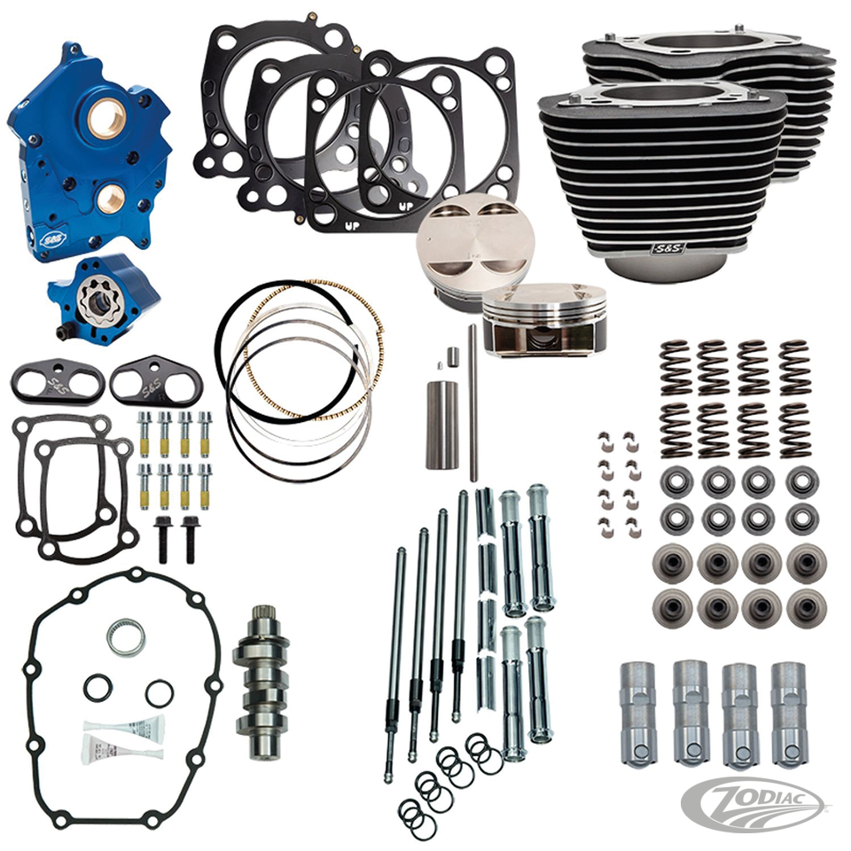 S&S 124CI, 128CI, 129CI & 132CI POWER PACKAGES FOR MILWAUKEE EIGHT