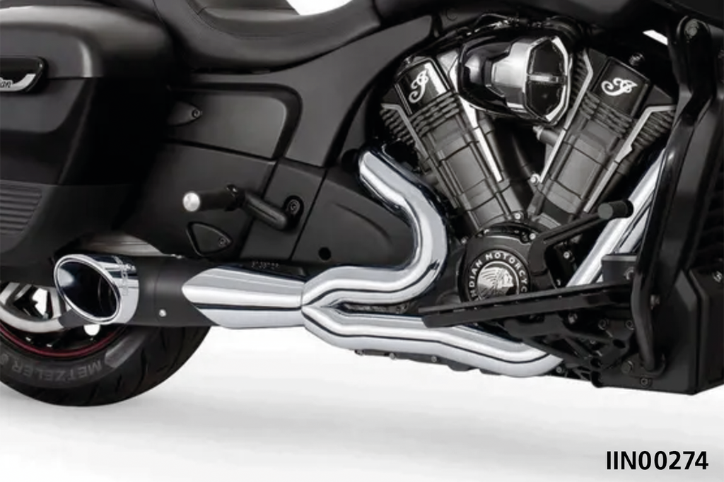 SHORTY TURN OUT SLASH CUT 2-INTO-1 FOR INDIAN POWERPLUS & THUNDERSTROKE