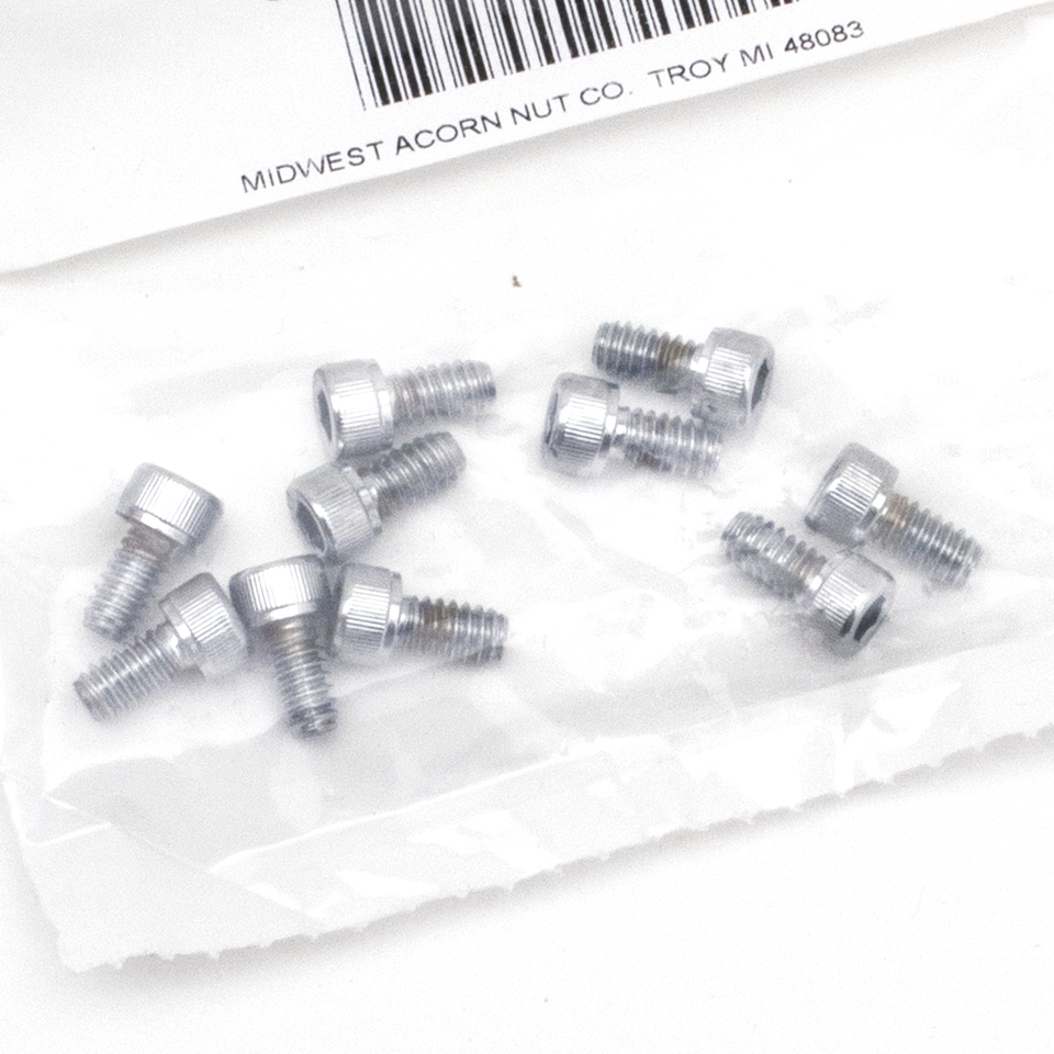 CHROME PLATED ALLEN HEAD SCREWS ASSORTMENT