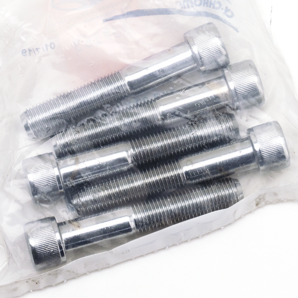 CHROME PLATED UNF ALLEN HEAD SCREWS ASSORTMENT TRAY