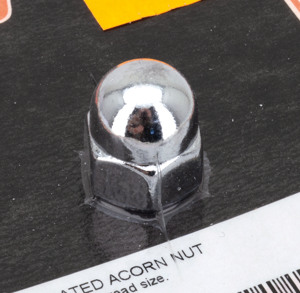 COLONY ROUND TOP CHROME ACORN NUTS