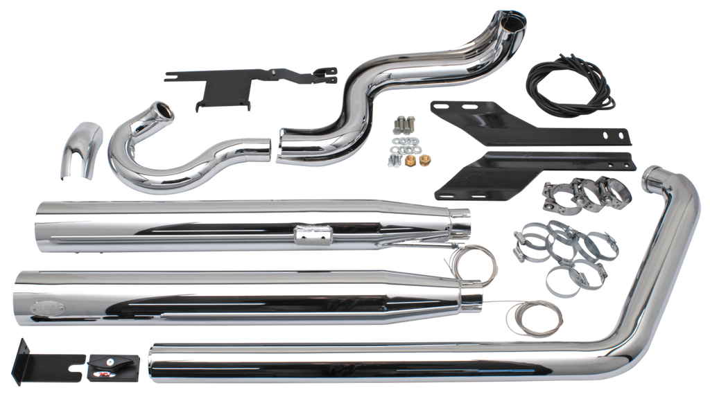 MCJ ADJUSTABLE TRUE DUAL EXHAUST FOR TWIN CAM SOFTAIL